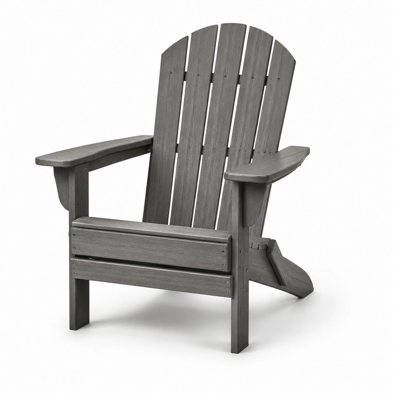Adirondack Stuhl aus Hartholz grau