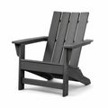 Adirondackstuhl Kunststoff Schwarz 90cm x 80cm x 100cm