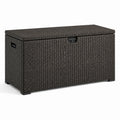 Aufbewahrungsbox Polyrattan 120x50x60 cm Anthrazit